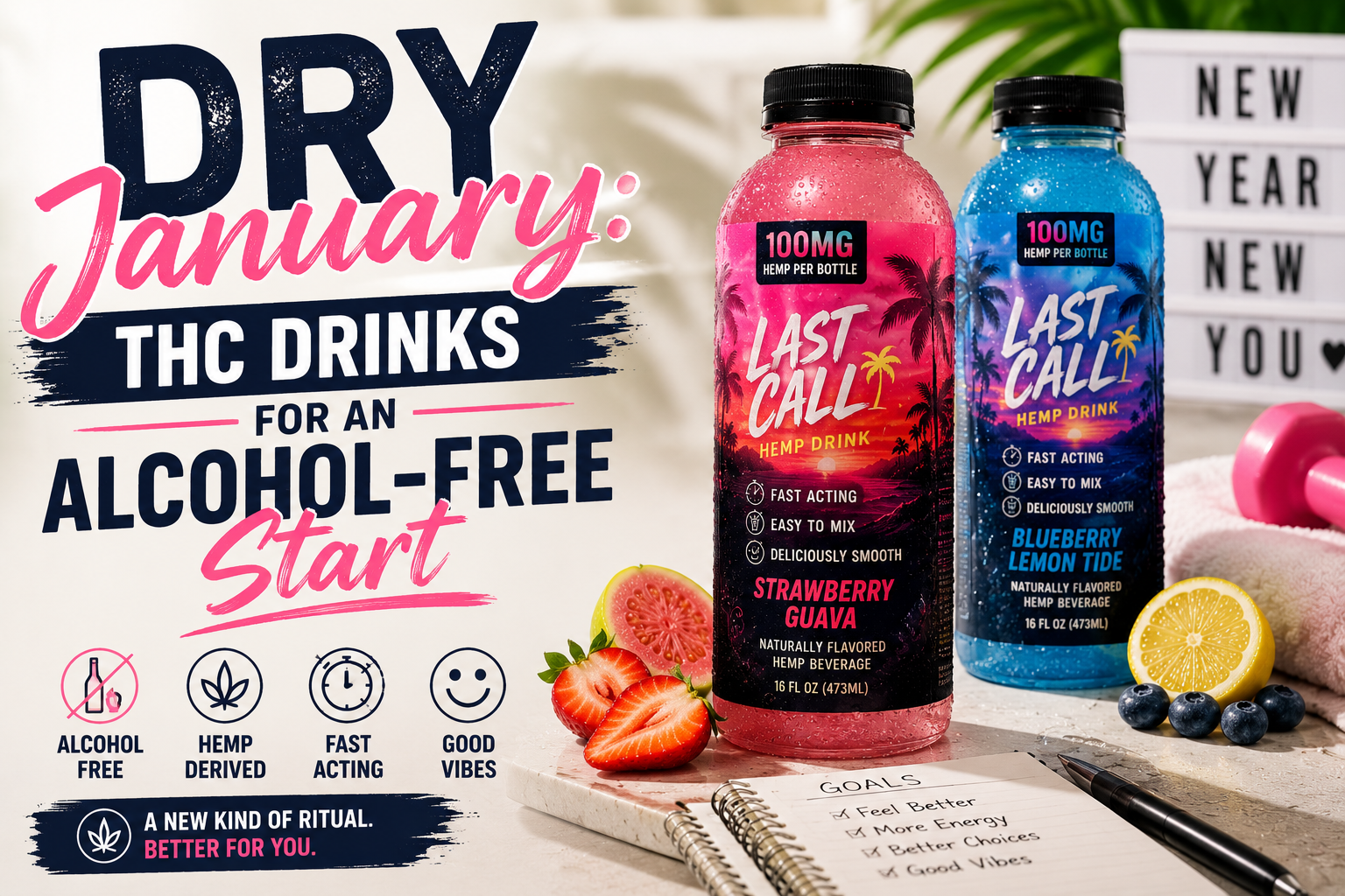 Dry January: THC Drinks for an Alcohol-Free Start
