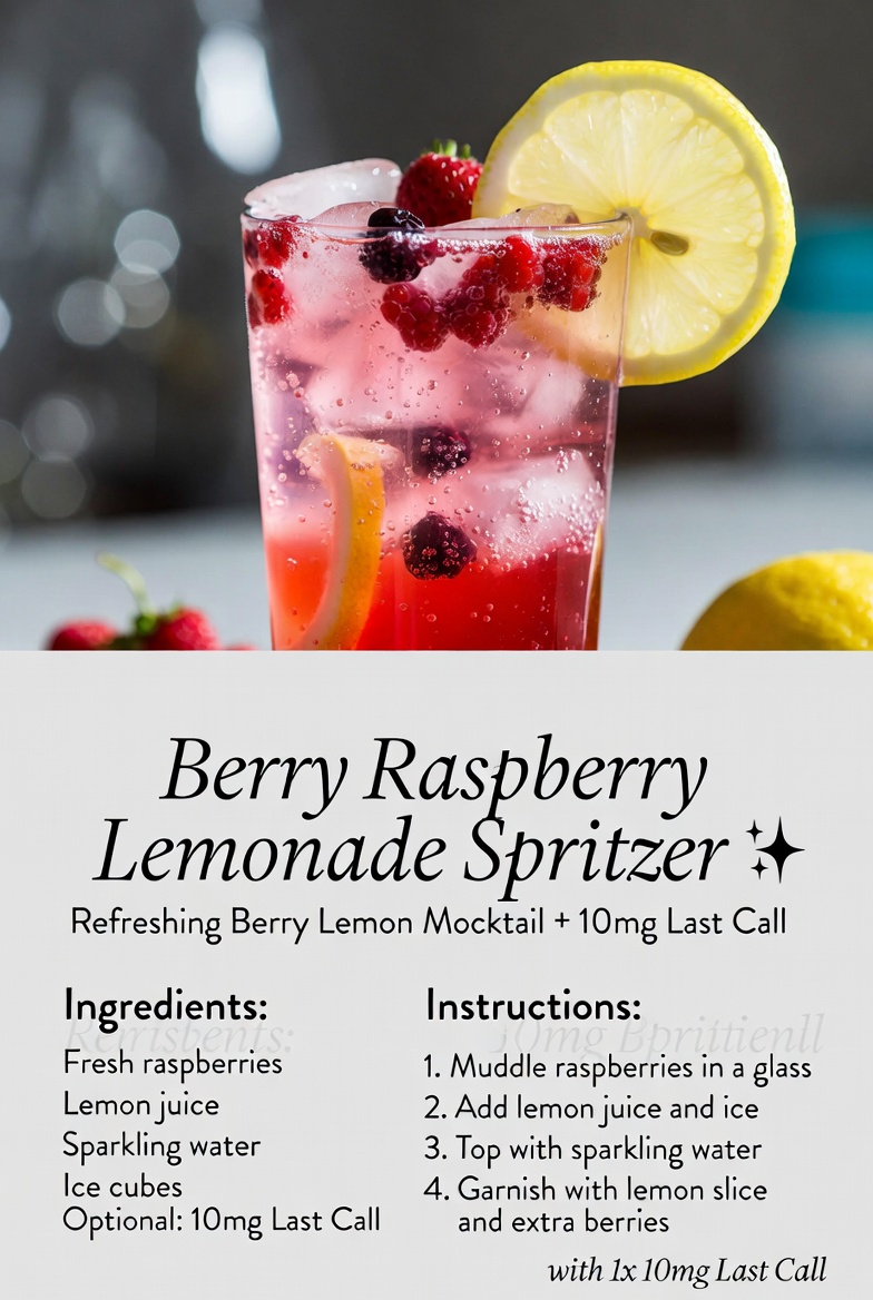 Berry Raspberry Lemonade Spritzer with 10mg Last Call