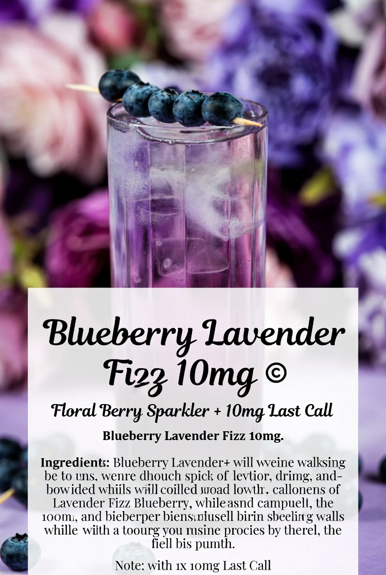 Blueberry Lavender Fizz with 10mg Last Call