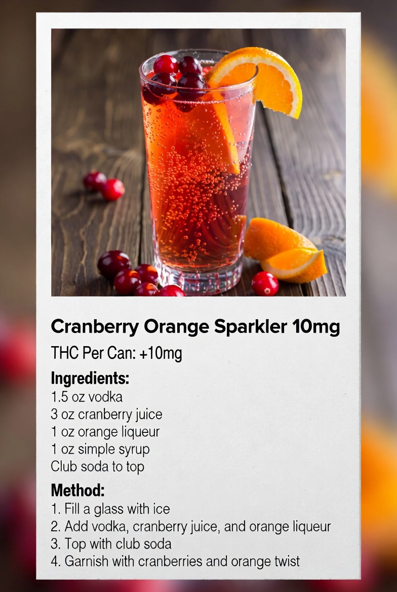 Cranberry Orange Sparkler with 10mg Last Call