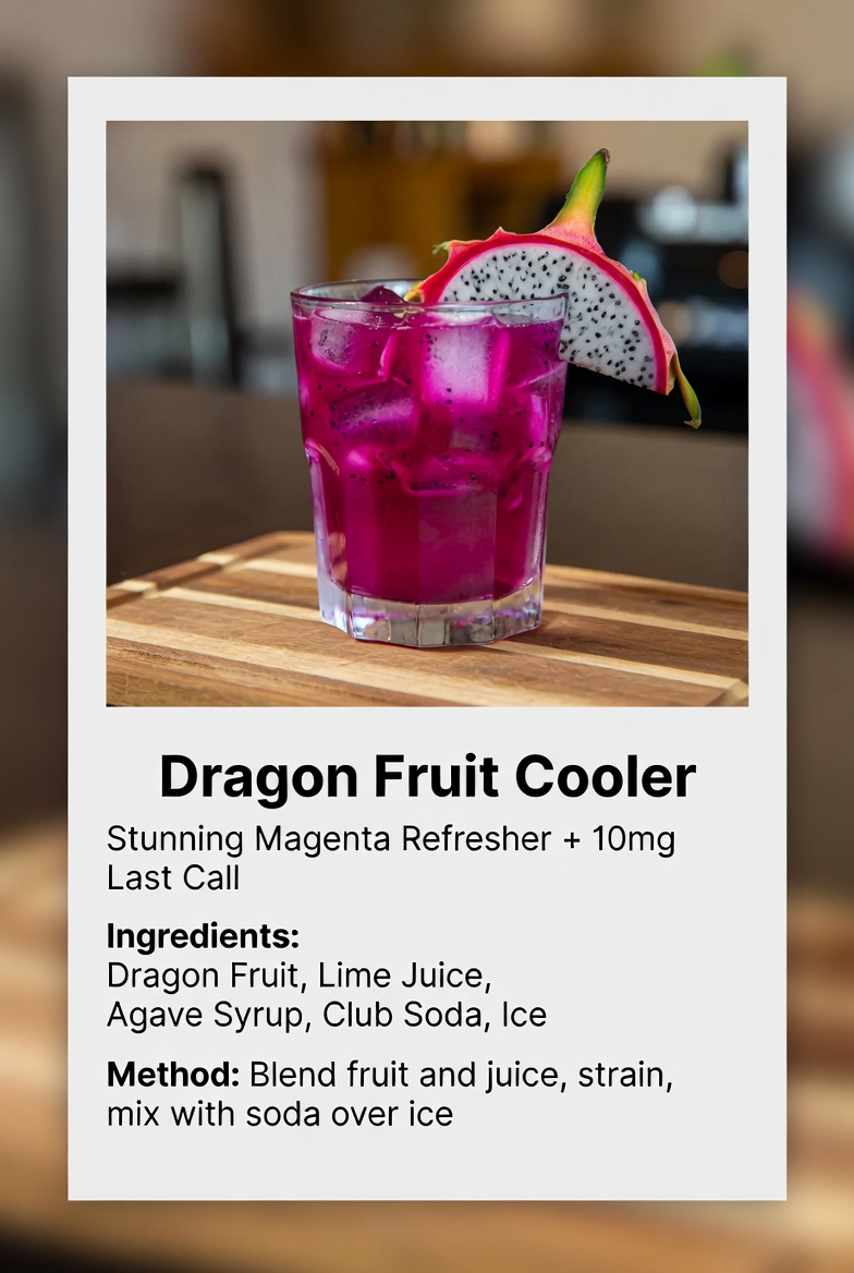 Dragon Fruit Cooler with 10mg Last Call