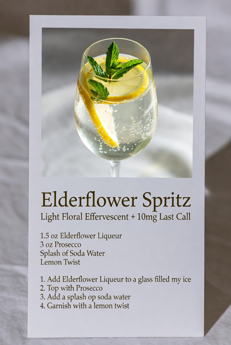 Elderflower Spritz with 10mg Last Call