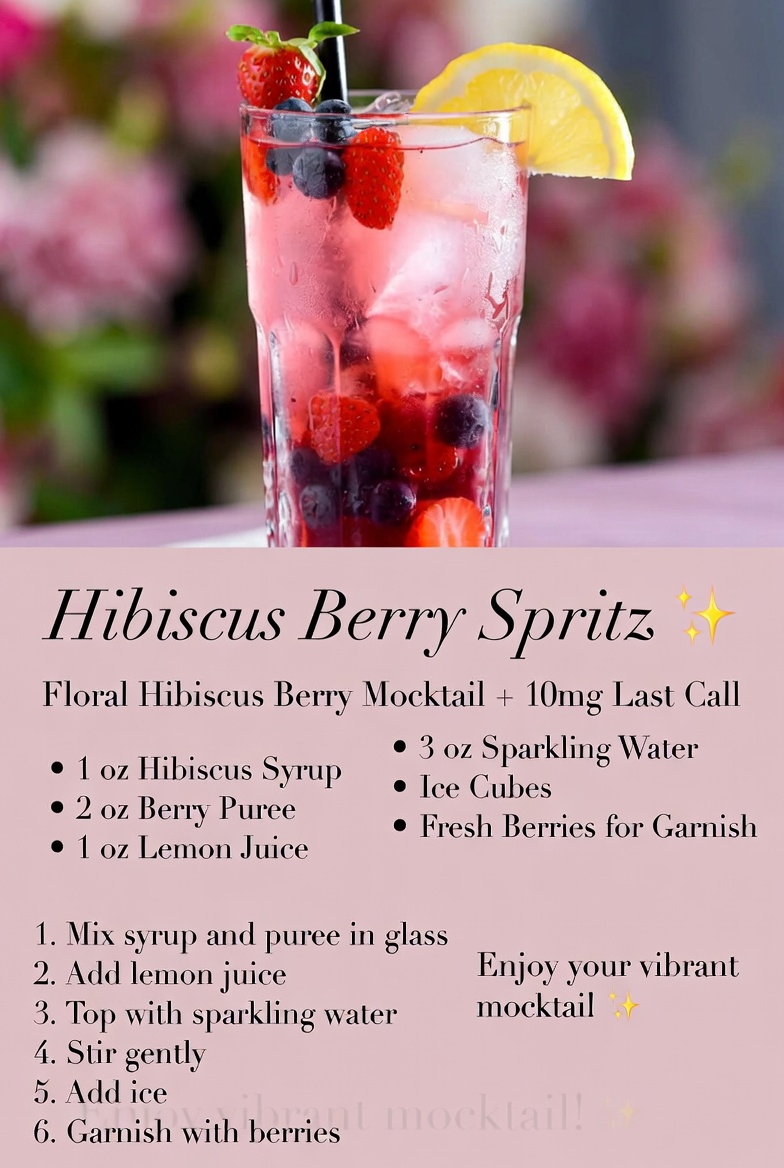Hibiscus Berry Spritz with 10mg Last Call