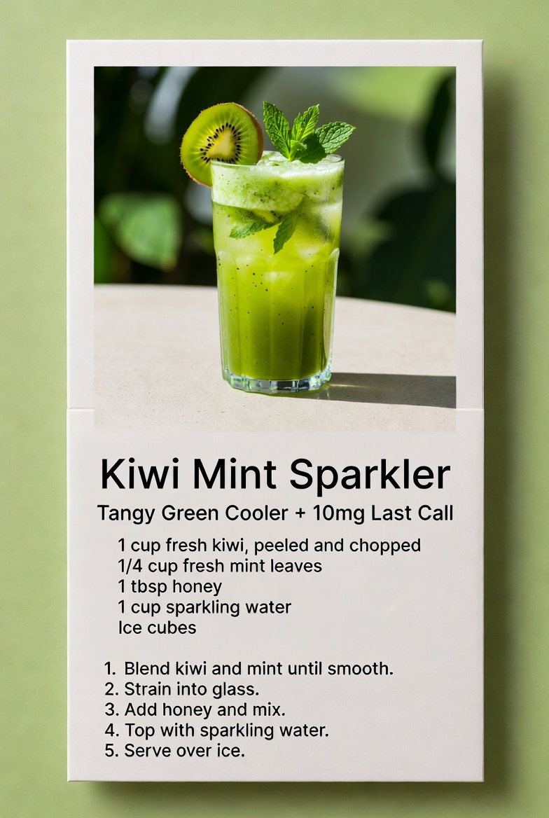 Kiwi Mint Sparkler with 10mg Last Call