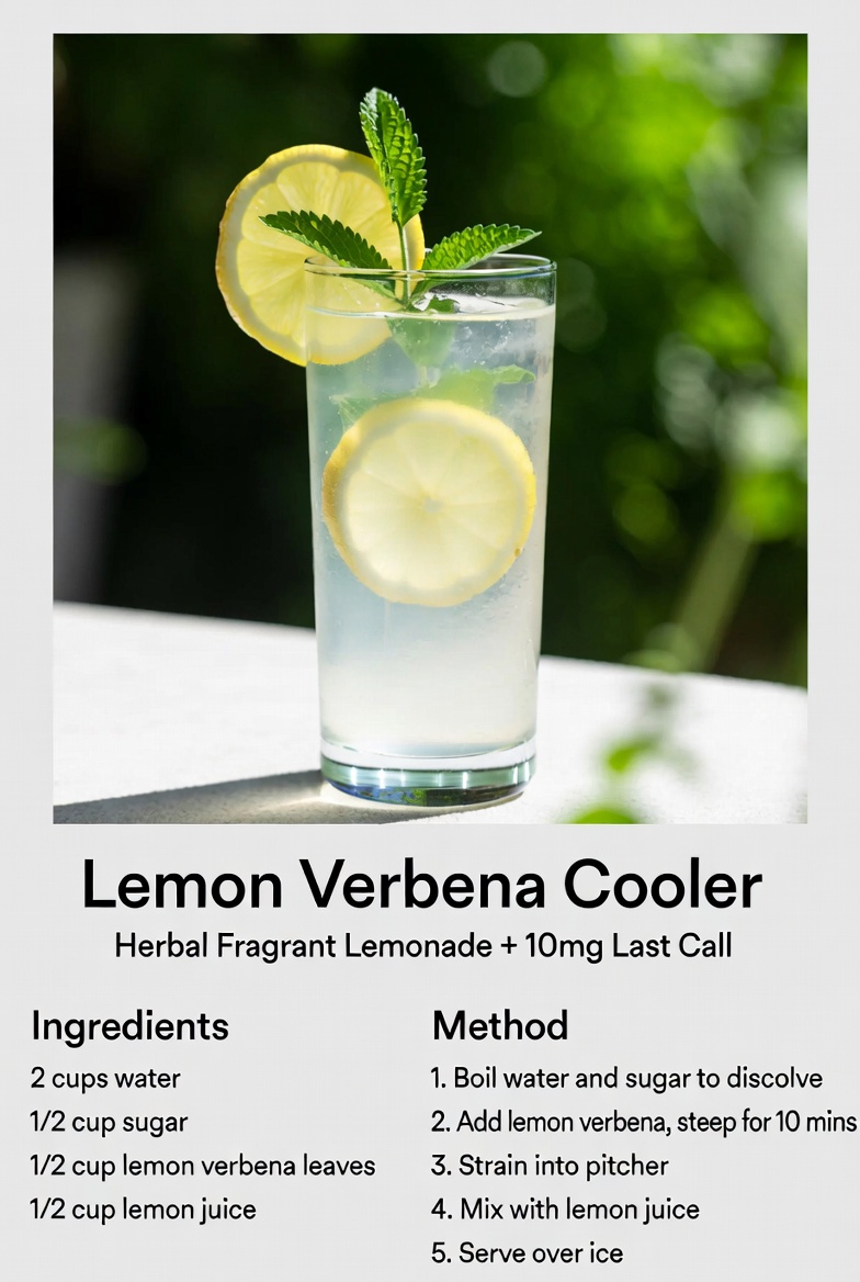Lemon Verbena Cooler with 10mg Last Call
