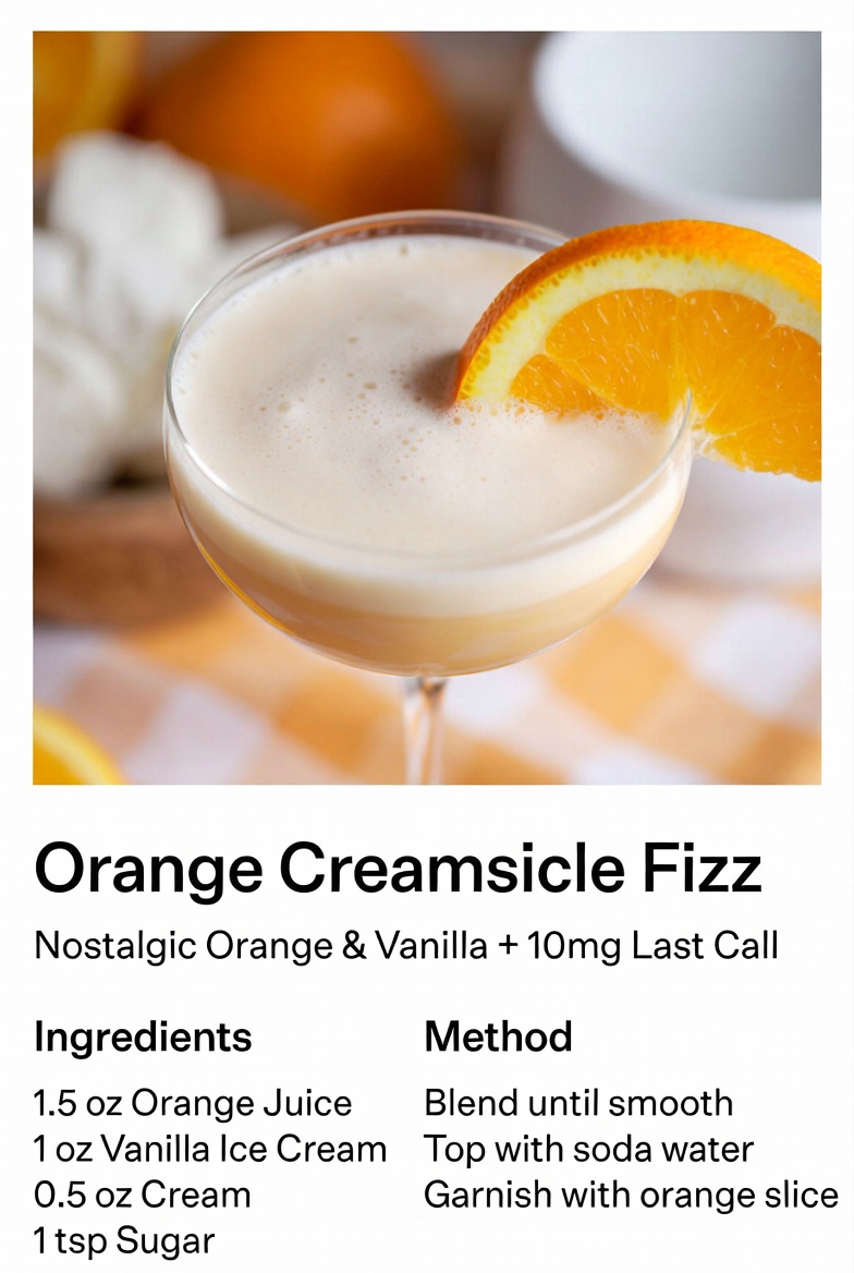 Orange Creamsicle Fizz with 10mg Last Call