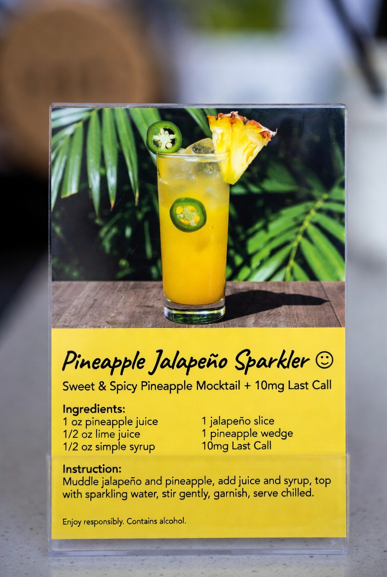 Pineapple Jalapeño Sparkler with 10mg Last Call