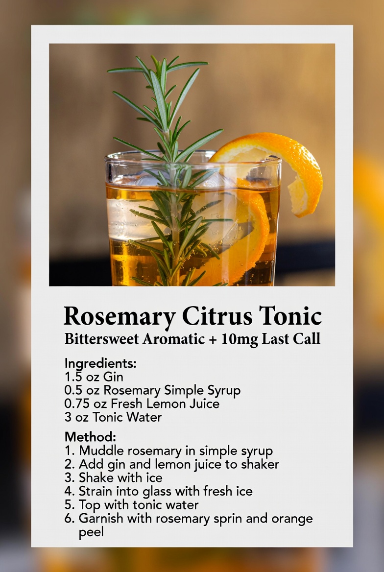 Rosemary Citrus Tonic with 10mg Last Call