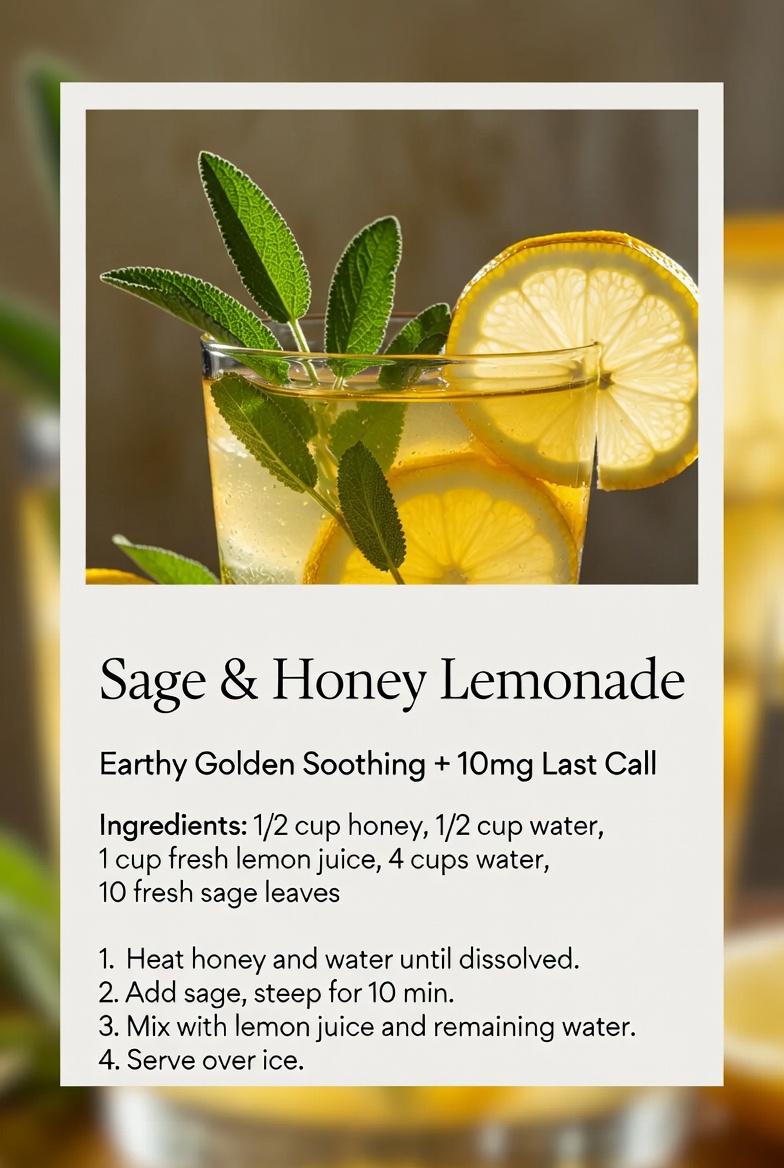 Sage & Honey Lemonade with 10mg Last Call