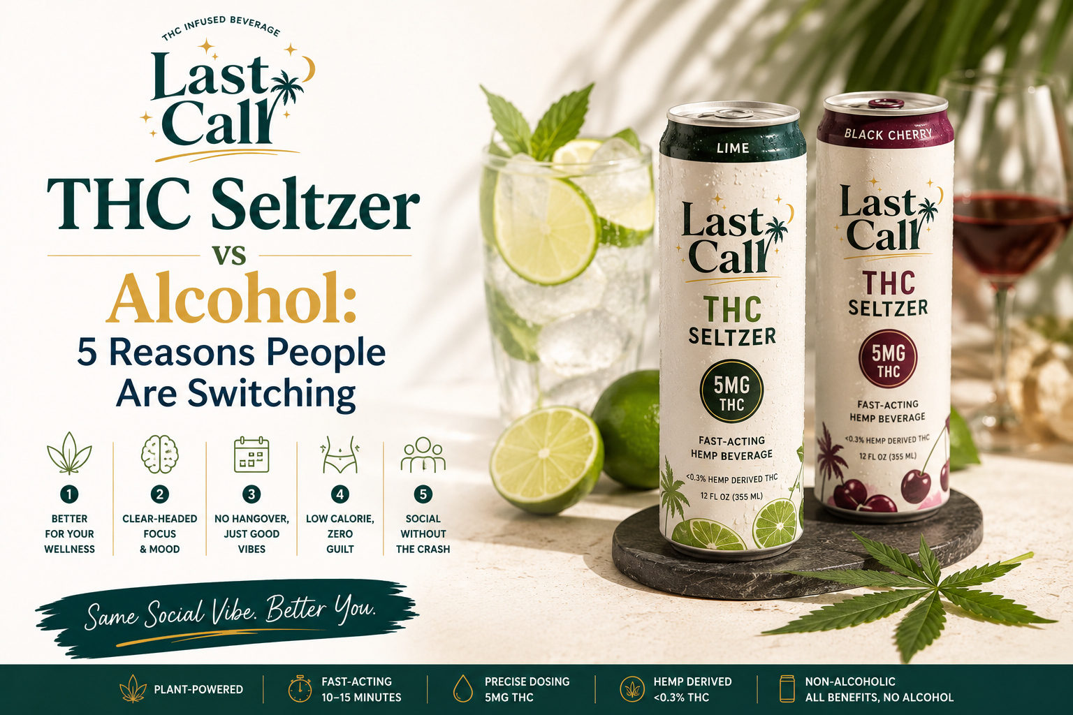THC Seltzer vs Alcohol: 5 Reasons People Are Switching