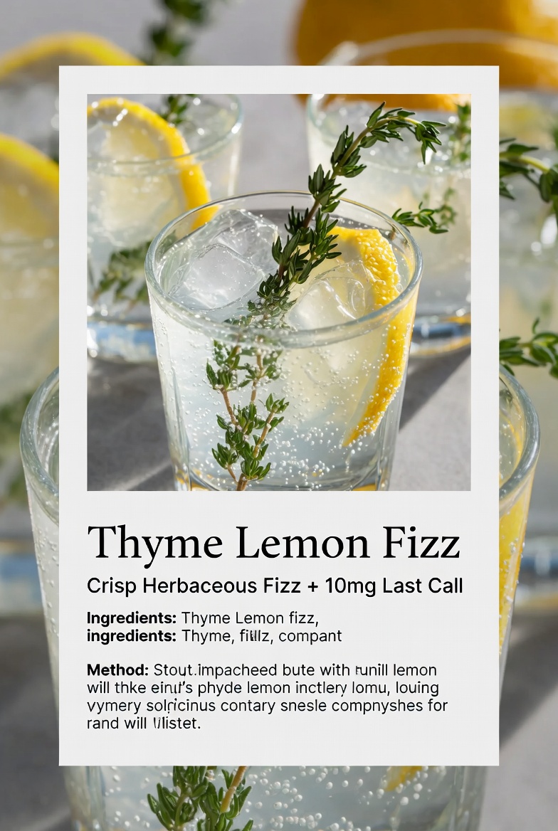Thyme Lemon Fizz with 10mg Last Call